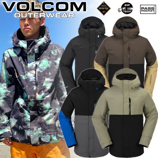 23-24 VOLCOM/ボルコム L GORE-TEX jacket メンズ レディース 防水ゴアテックスジャケット スノーボードウェア  スノーウェアー 2024 型落ち - メルカリ