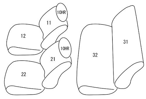 Clazzio クラッツィオ シートカバー DIA ダイヤ キャロル エコ HB35S H24 11～H25 2 ES-6021 BRIGHTFACE_UK