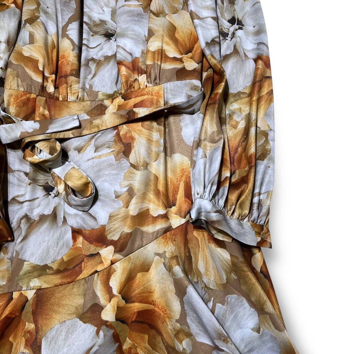 空海コルコバードワンピ CORCOVADO flower asynmmetry Onepiece フラワーアシンメトリー