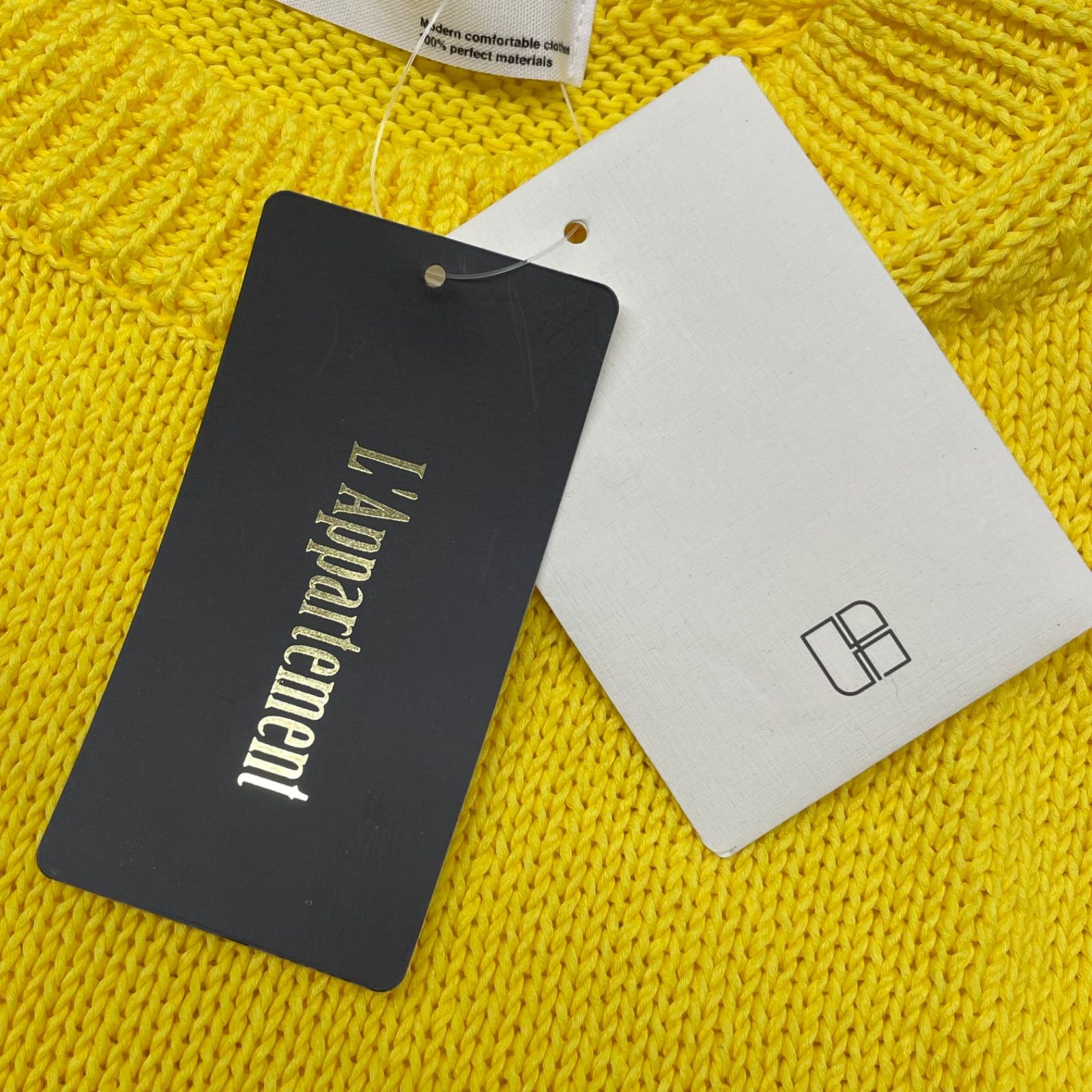 新品 未使用 タグ付き L'Appartement アパルトモン GENTLEMAN KNIT
