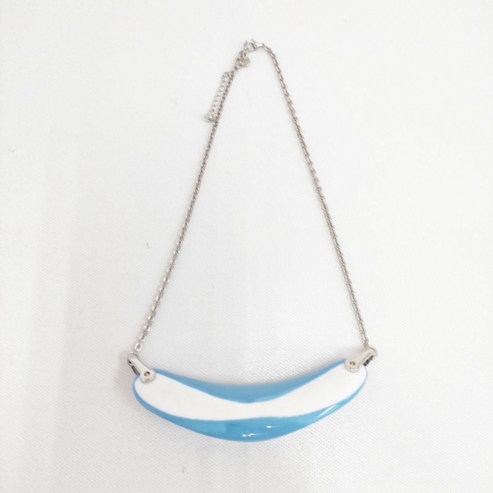 ISSEY MIYAKE イッセイミヤケ　ワイヤー　スワロフスキー　ネックレス ISSEY MIYAKE 陶器 アクセサリー ネックレス ブルー レディース