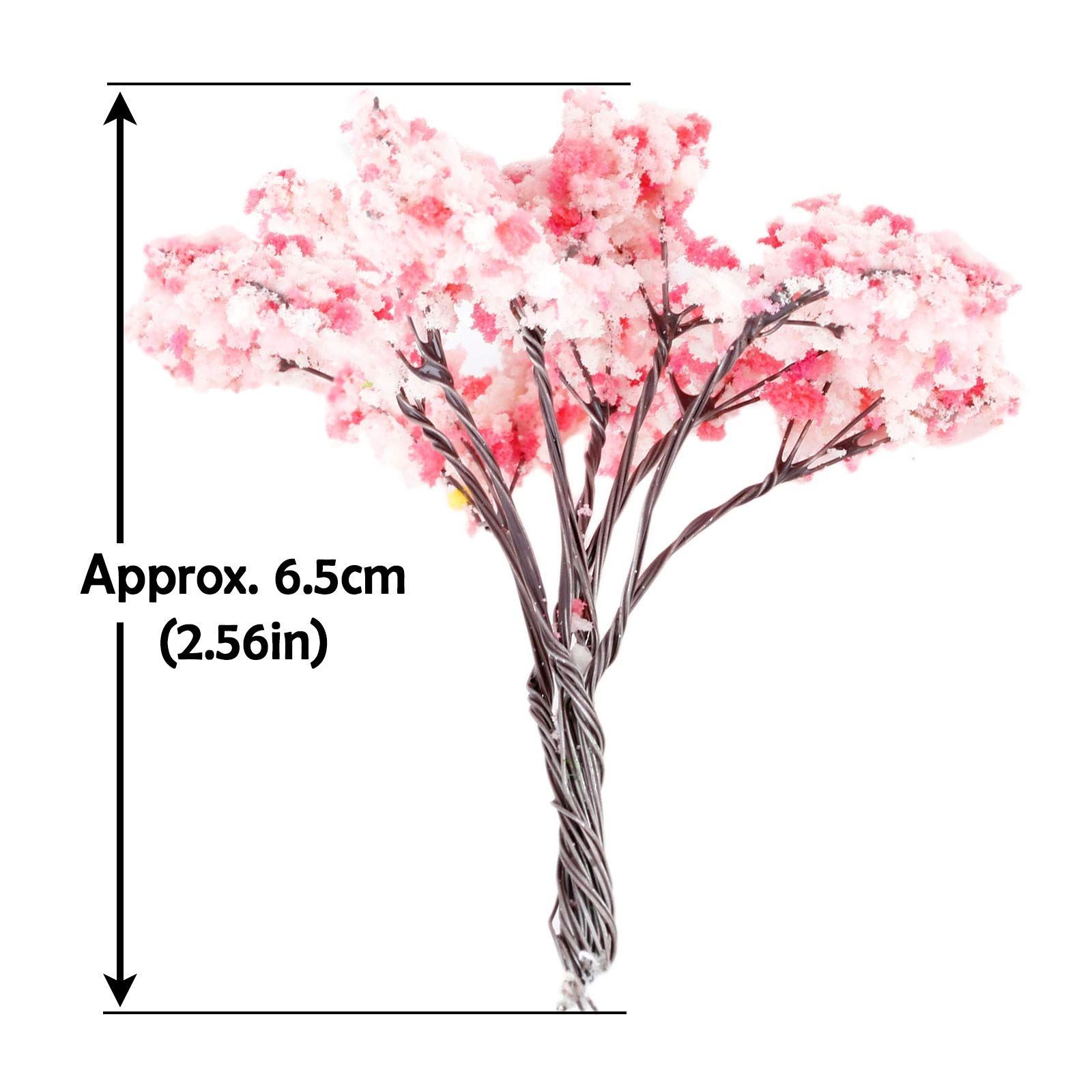 (未使用･未開封品)　10個入り モデルツリー 樹木 木 ピンクの花 ピンクフラワー 鉢植え用 鉄道模型 風景 モデル トレス 装飾 情景コレクション ジオラマ 建築模型 砂 wyeba8q 10個入り モデルツリー 樹木 木 ピンクの花 ピンクフラワー