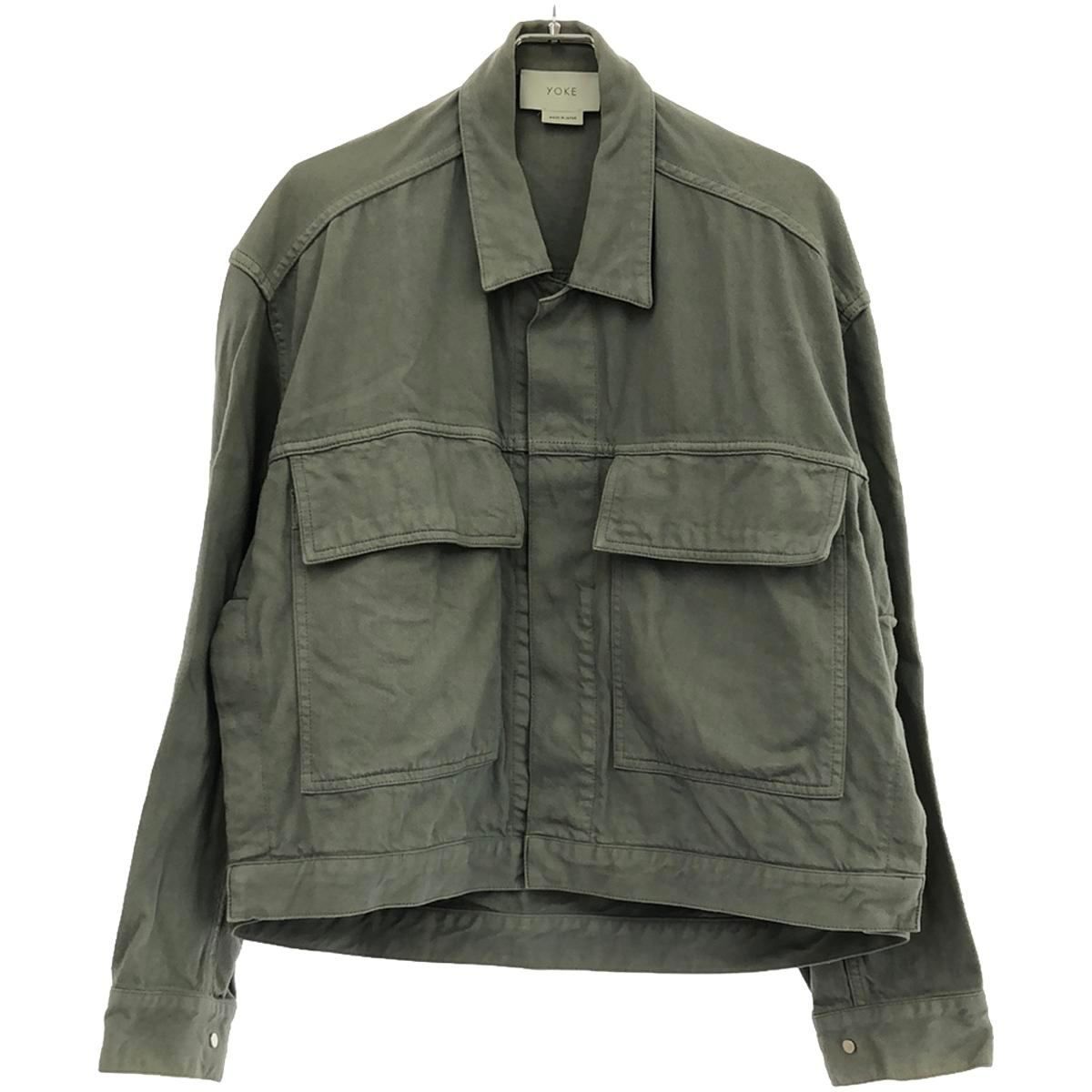 YOKE ヨーク 20SS WIDE DENIM BLOUSON ワイドデニムブルゾン YK20SS0104B グレー S YOKE ヨーク 20SS WIDE DENIM BLOUSON ワイドデニムブルゾン