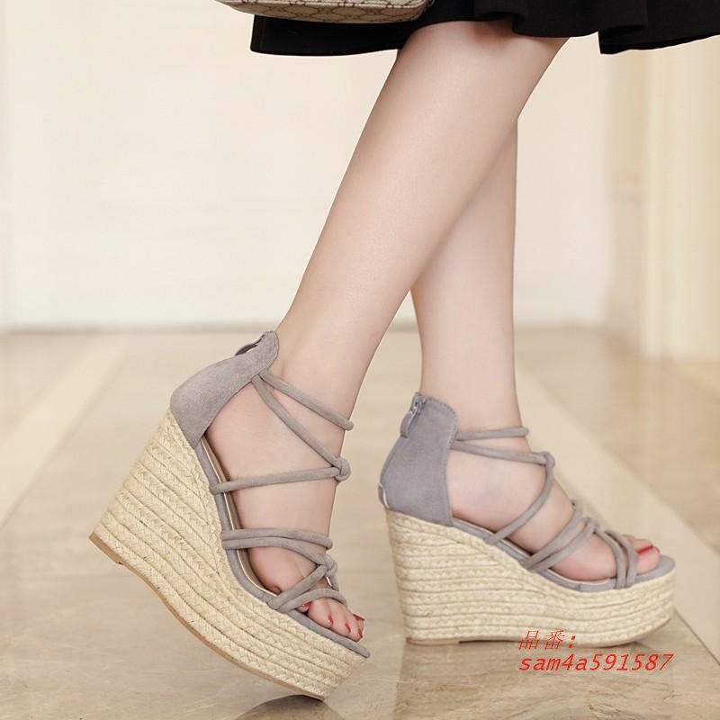  ジュート巻き厚底サンダル 厚底ウェッジ サンダル ウェッジソール 厚底 アンクルストラップ ジュート 夏サンダル 春コーデ 春 am 4 a 591587 ナース オフィスサンダル サンダル ミュール