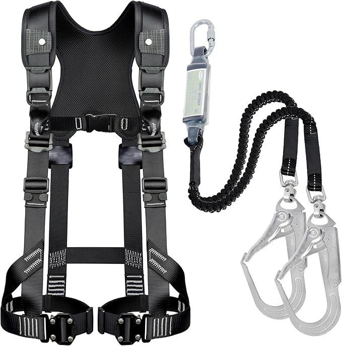 在庫処分】[UIANSP] フルハーネス安全帯 新規格 セット 墜落制止用器具