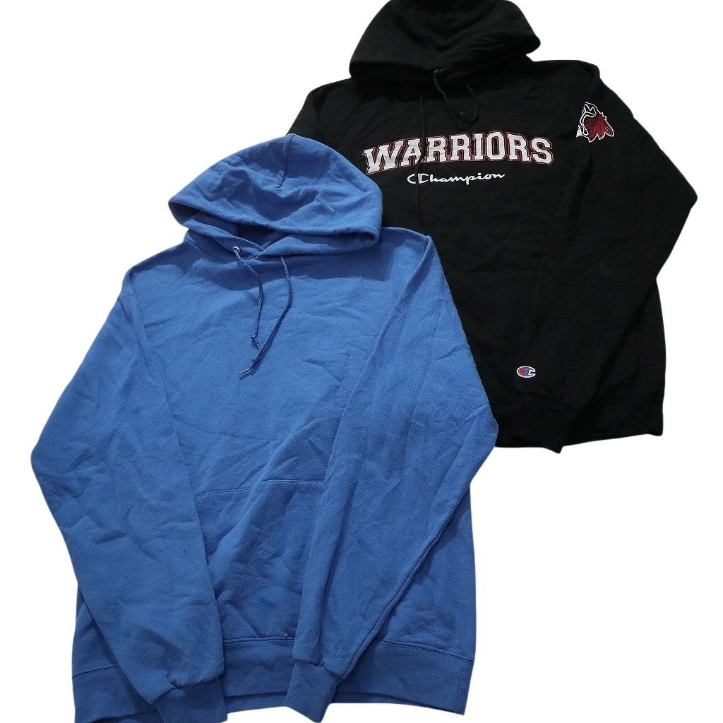 古着卸 チャンピオン Champion スウェット 8枚セット メンズ L 三段ロゴ カレッジ風 フーディー 古着 NC3911