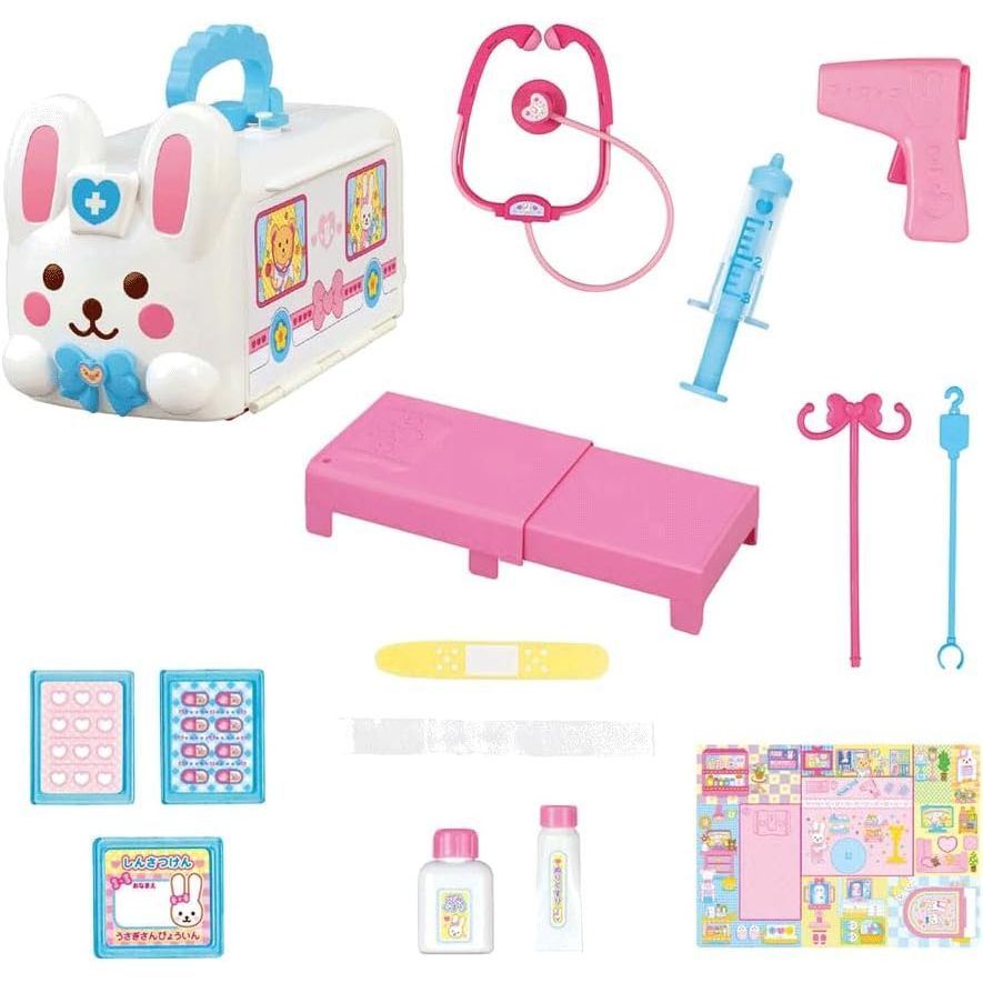 パイロットコーポレーション メルちゃん ピピピでしんだん おしゃべりいっぱい♪うさぎさんきゅうきゅうしゃ 3歳から おもちゃ