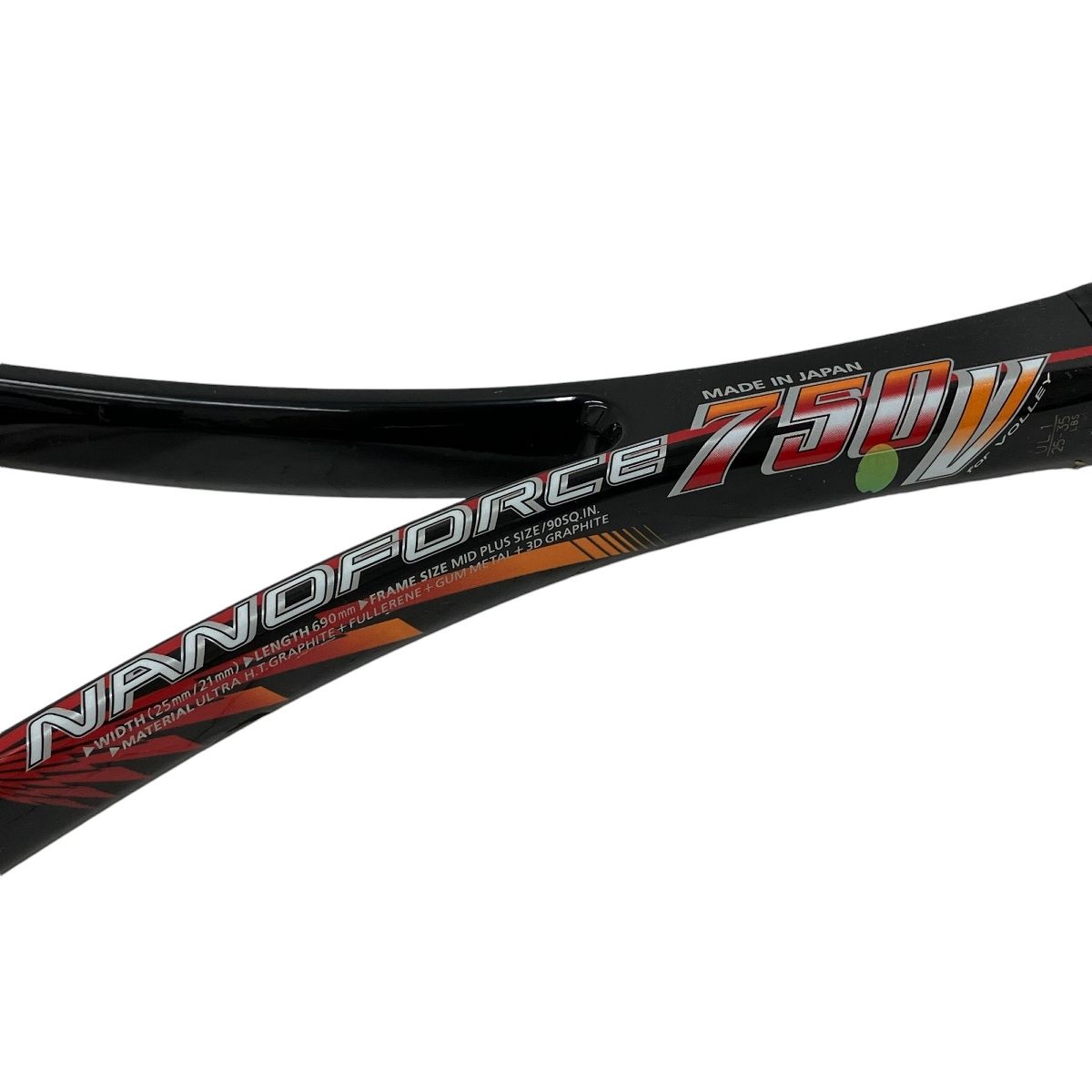 YONEX NANOFORCE 750V FOR VOLLEY ソフト テニス ラケット 軟式