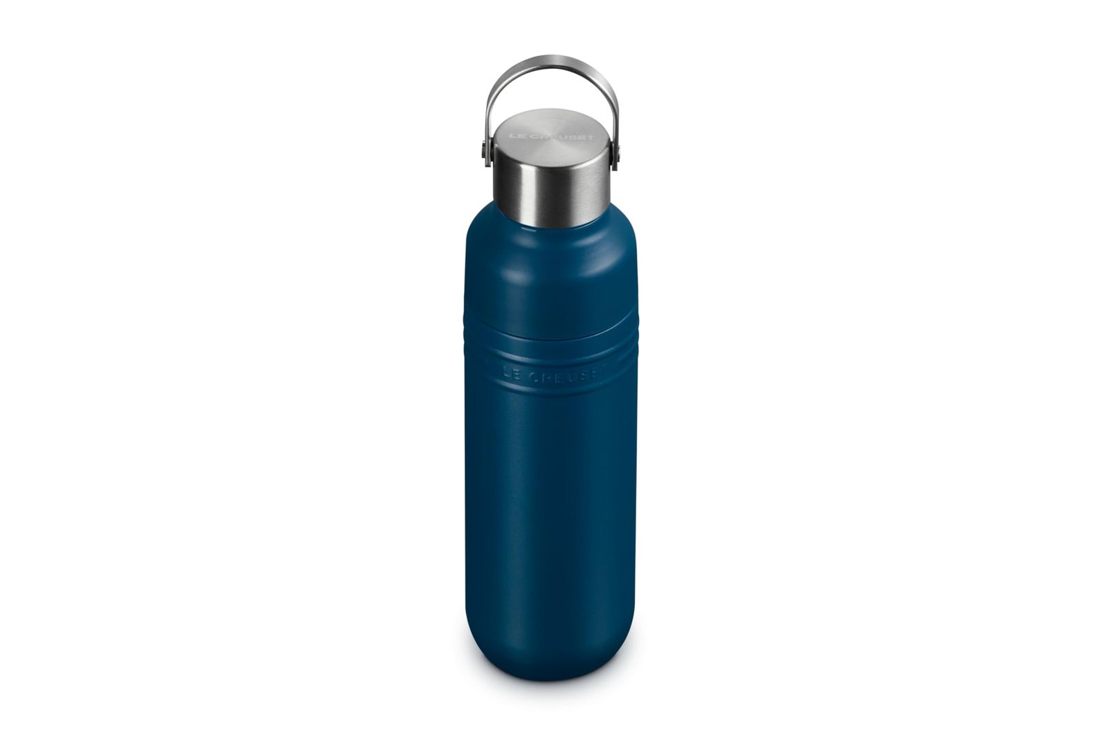 レッドドット デザイン賞 2025受賞 ル クルーゼ Le Creuset ボトル 水筒 500ml ディープティール ステンレス 真空断熱 保温 保冷 広口 洗いやすい お手入れ簡単 On the Go 持ち運び 便利