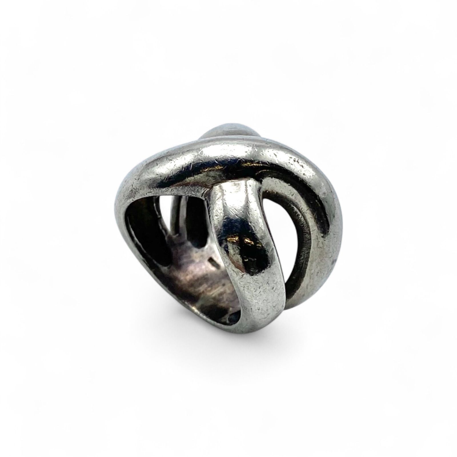 ヴィンテージリング シルバー925 silver925 スペードリング オニキス Vintage シルバー ストーン リング vintage ring silver 925 シルバー