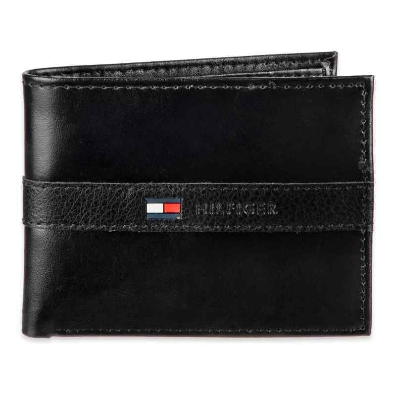 Tommy Hilfiger トミーフィルフィガー 財布 メンズ Men s Leather Ranger Passcase Wallet Black