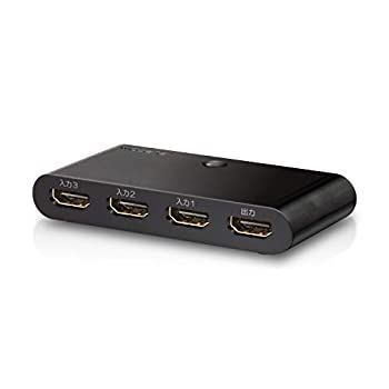 【中古】「未使用品」エレコム HDMI切替器 自動切替機能 【PS3/PS4/Nintendo Switch動作確認済み】 3入力1出力 HDMIケーブル付属(1m) DH-SW31BK/E