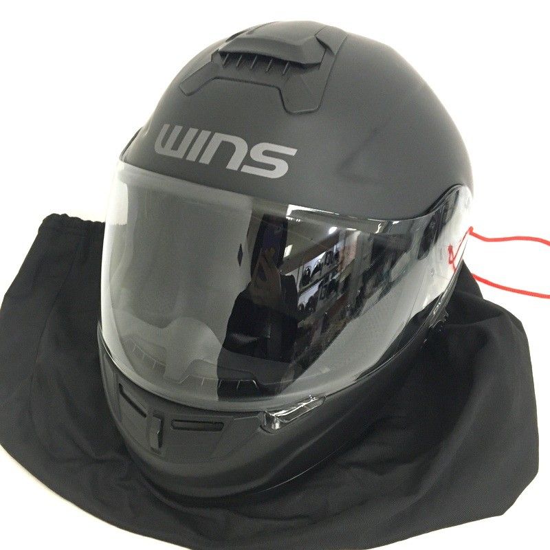 WINS G-FORCE SS フルフェイスヘルメット 除菌消臭済 サイズ表記無し L～XLサイズ相当 マットブラック オートバイ ツーリング ライディング バイカー バイク用品 TA3457