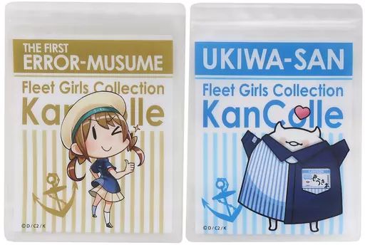 [Used] Miscellaneous Goods 20. First Generation Error Musume, Floating Wheel Logistics Transport Characteristics Zip Bag Set (Set of 2) “Fleet Collection ~ Ship This ~ Operation Chinjufu Lawson Lodging Fleet Camping Collection “Cat This” -Camping Lottery-” Logistics Transport Characteristics Zip Bag Set Award