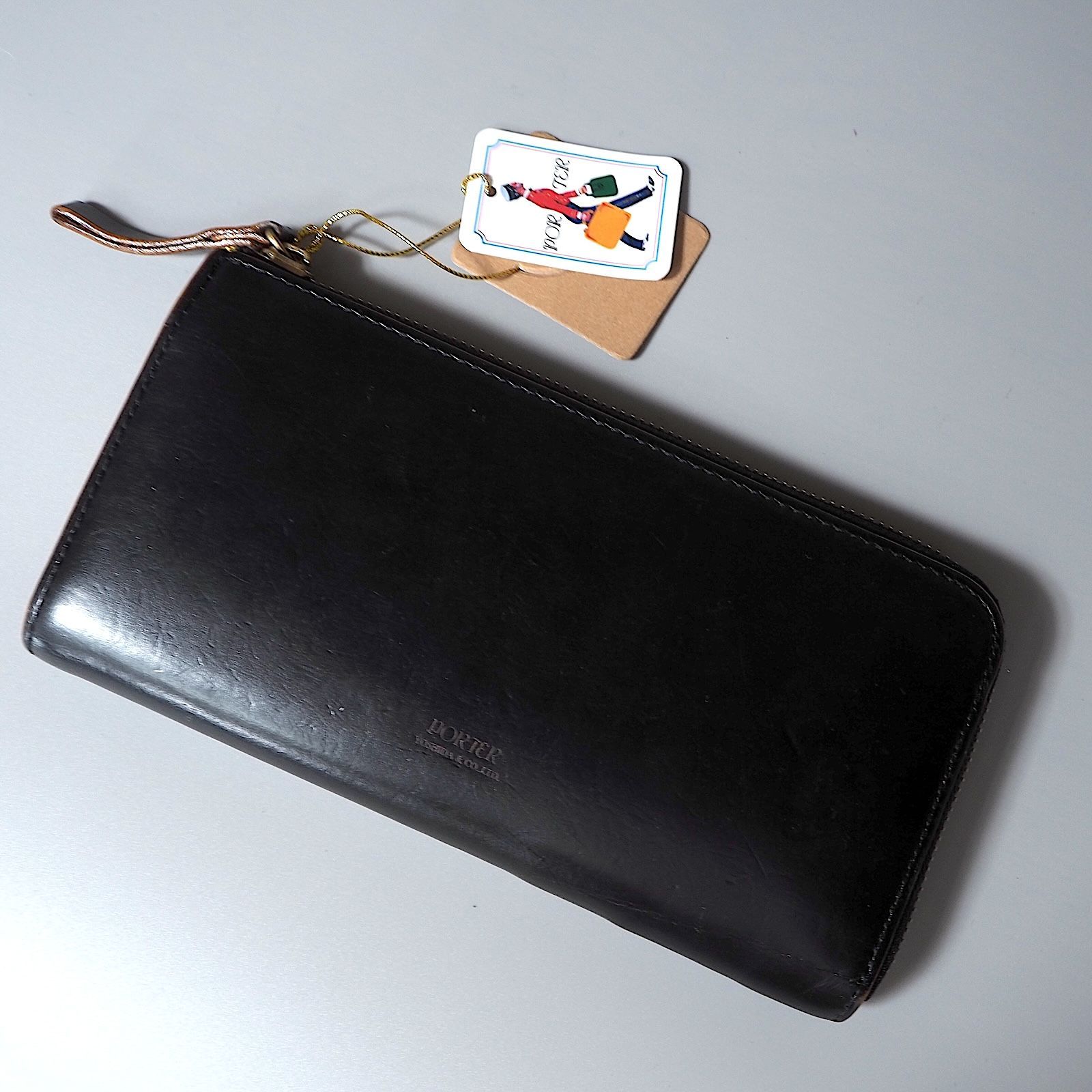 ポーター PORTER 箱付き レザー 長財布 ブラック メンズ 正規品 4 