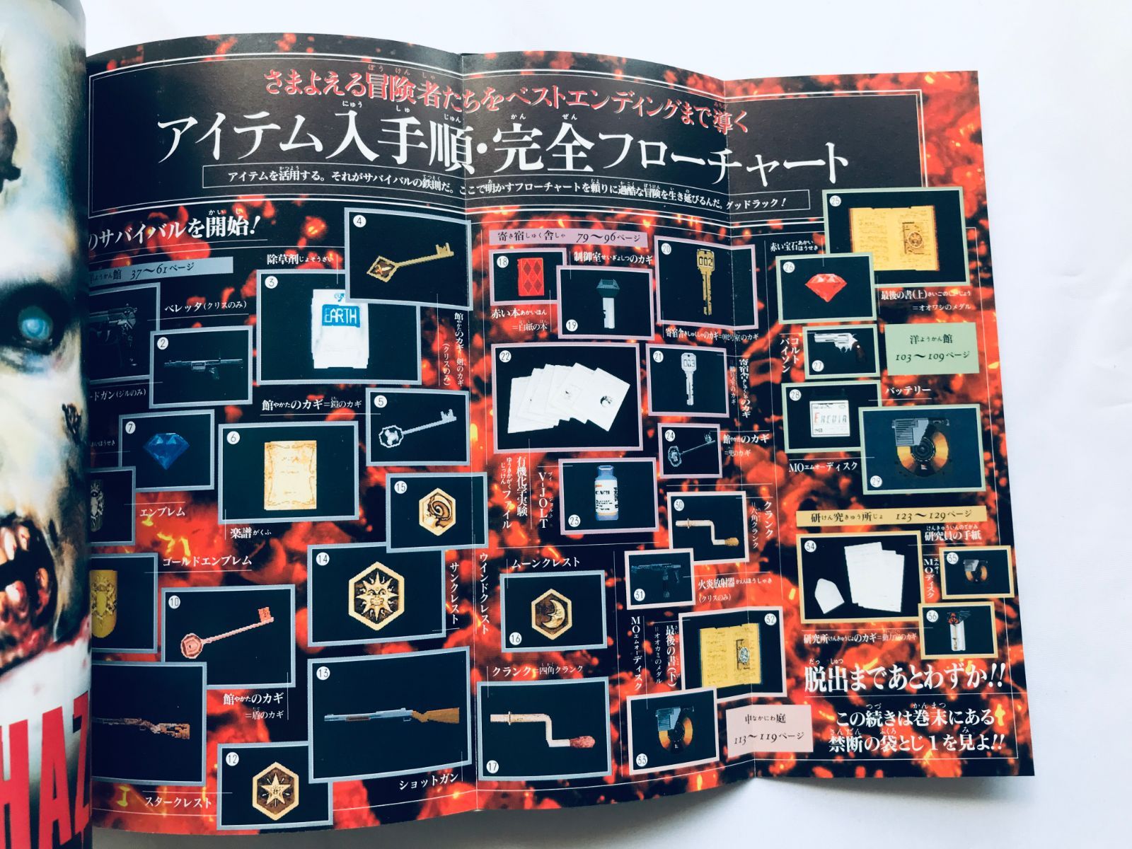 バイオハザード Vジャンプブックス ガイド PS 攻略本 初版