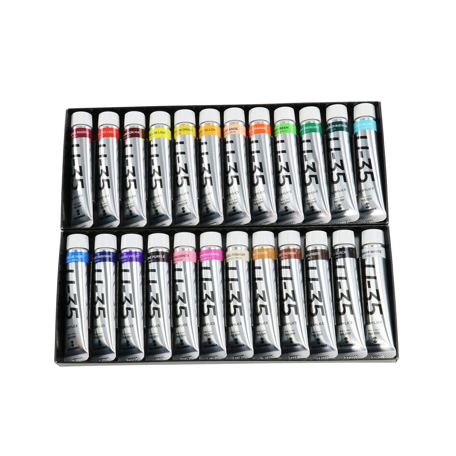 24色セット ターナー色彩 アクリル絵具 U-35 ヘビーボディータイプ 24色セット UA02025C 20ml