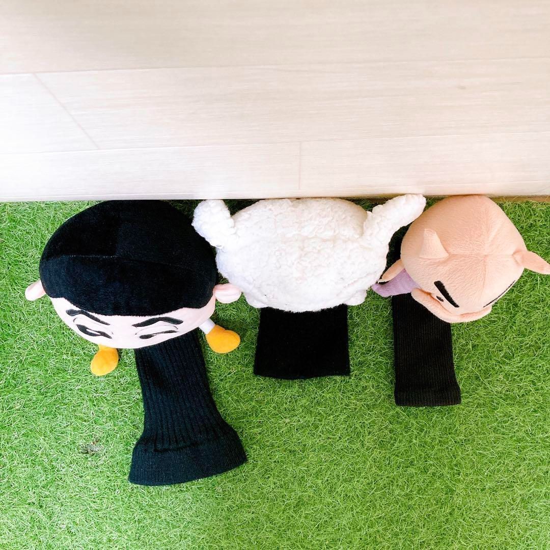 クレヨンしんちゃん ゴルフクラブ ヘッドカバー ３個 1W FW UT用 LLC-HASEGAWATOSO_COM