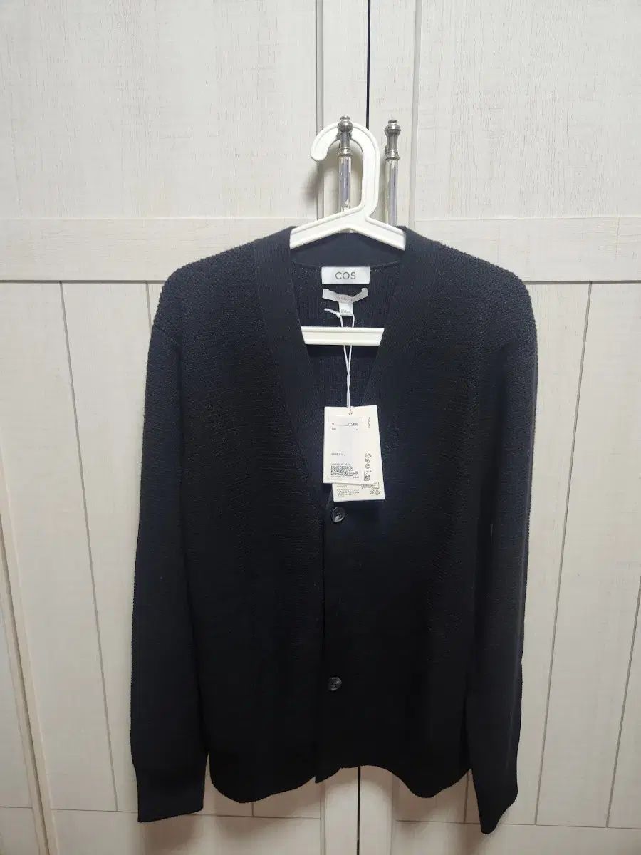 COS ウール Vネック カーディガン ブラック Mサイズ