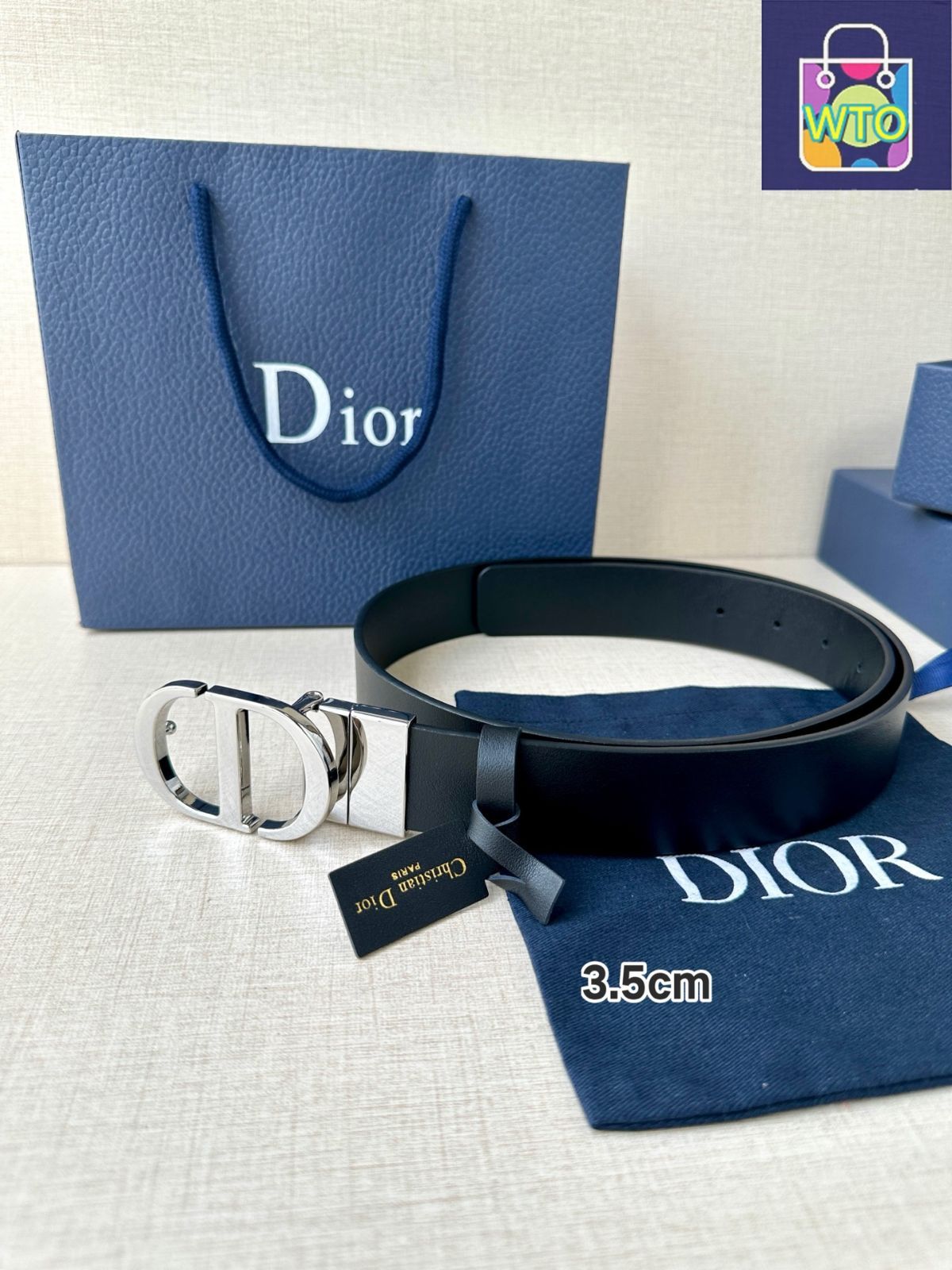 今日特価】Dior Montaigne リバーシブルベルト - メルカリ