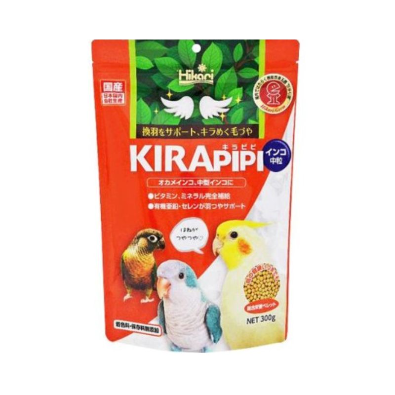 キョーリン キラピピ インコ中粒 ３００ｇ×30袋セット インコ オカメインコ 中型インコ 餌 飼料 配合飼料 ペレット 総合栄養食 大容量 まとめ買い お徳用 大量買い 多頭飼い
