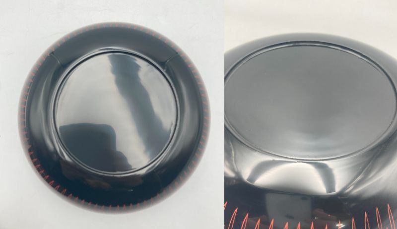 輪島塗 菊毛彫 菓子器 漆器 蓋物 中古 D4 - メルカリ