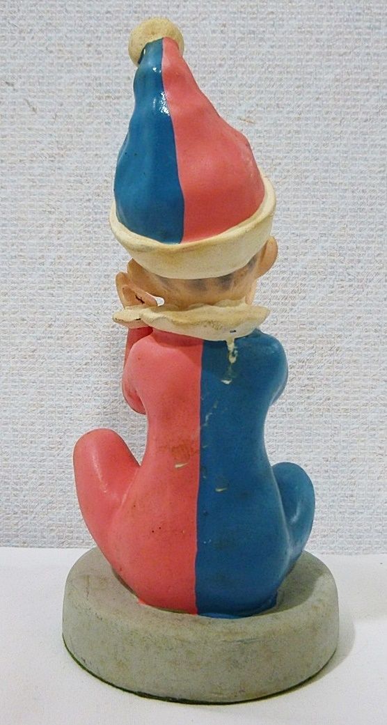 珍品 福助 ストレッチタイツ ピエロ 人形 販促用 陶器 キャラクター 
