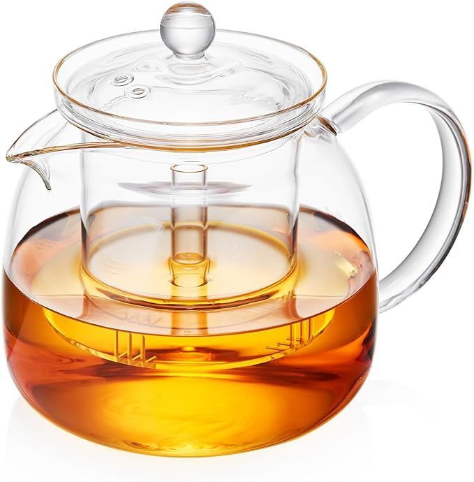 限定セール，正規品 ポカロティー ティーポット 耐熱ガラス 大容量1350ml 透明お洒落 急須 耐熱温度差170度 電子レンジ対応 直火対応 茶こし付き 蓋付き 目に見たおしゃれ 日本茶 中国茶 来客用 応募券