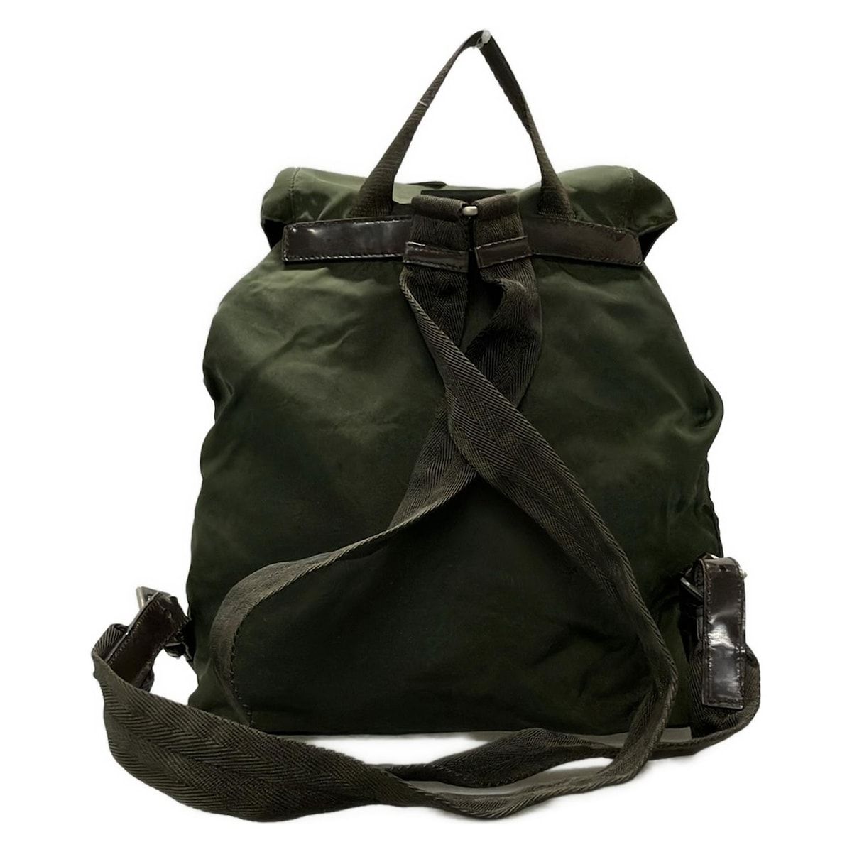 PRADA◇リュック/カーキ 正規品PRADA プラダ ミニリュック リュック