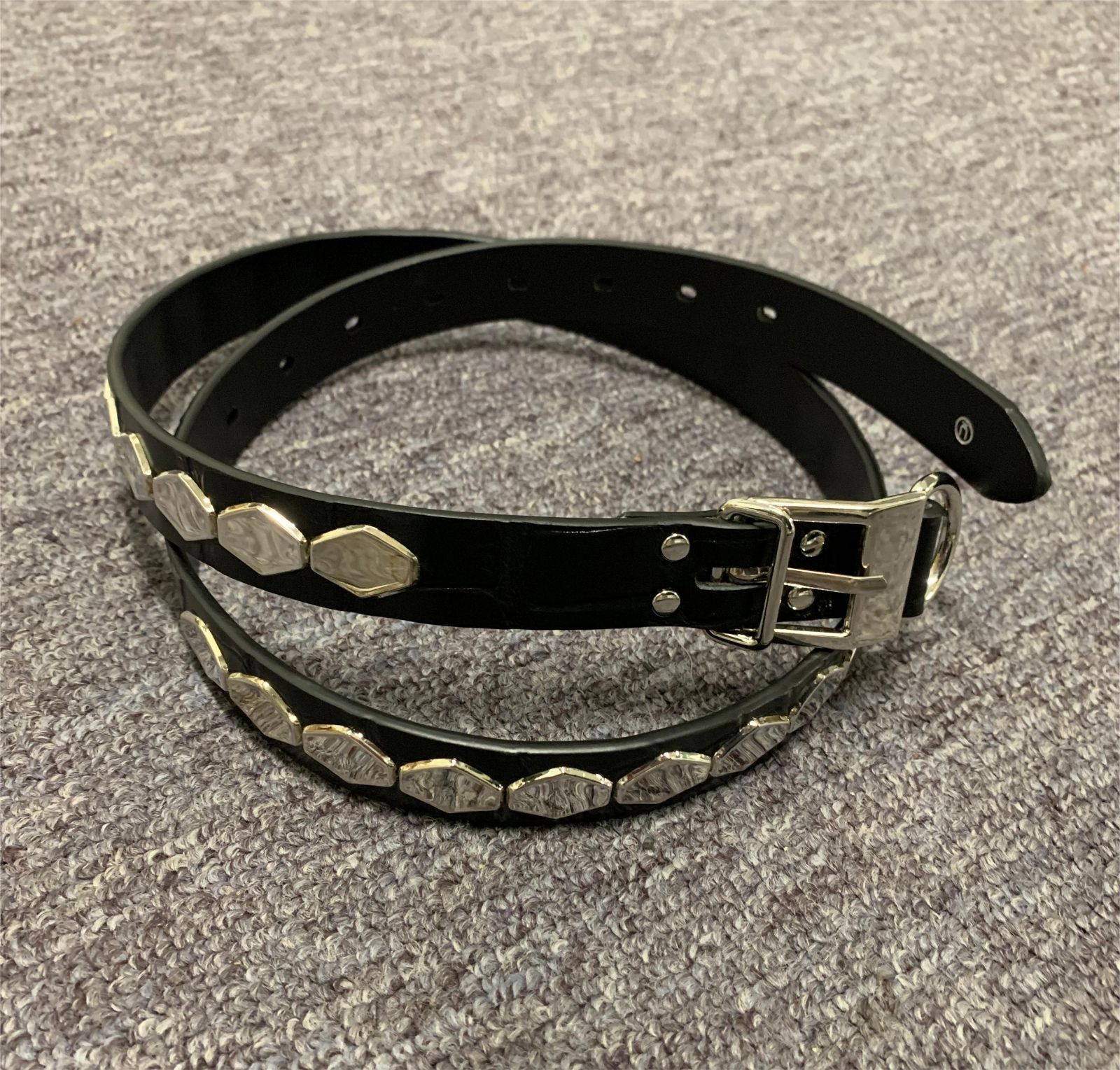 Undercover belt アンダーカバー クロコダイル 六角スタッズ AFFA 925 