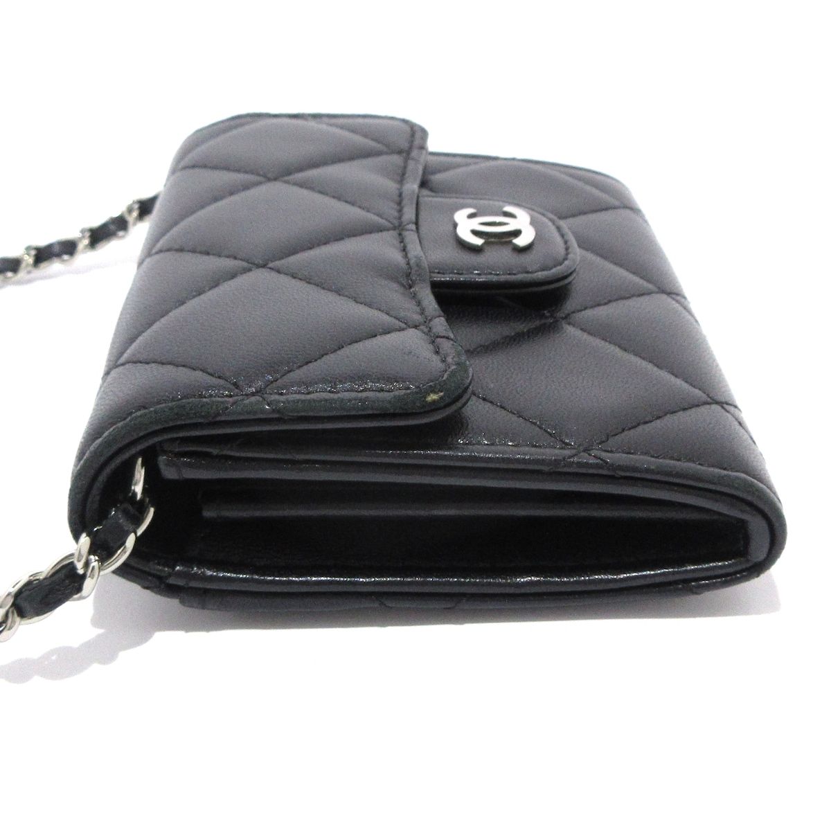 CHANEL(シャネル) 財布 クラシックミニチェーンウォレット,マトラッセ  