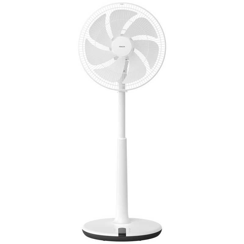 未開梱 ヤマゼン 扇風機 DCモーター搭載 省エネタイプ 自動首振り機能あり 35cm 7枚 ホワイト YHX-BED351-W
