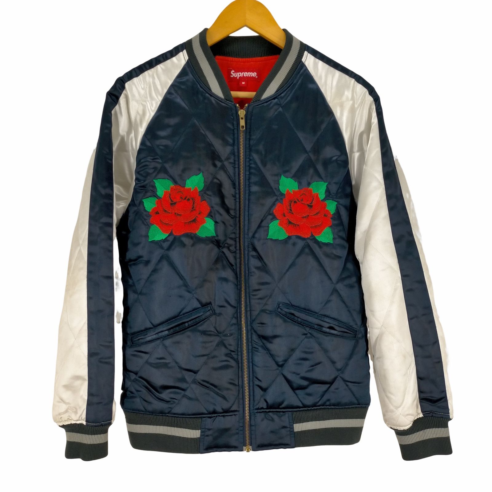 シュプリーム Supreme 13AW Quilted Satin Bomber Jacket メンズ ...