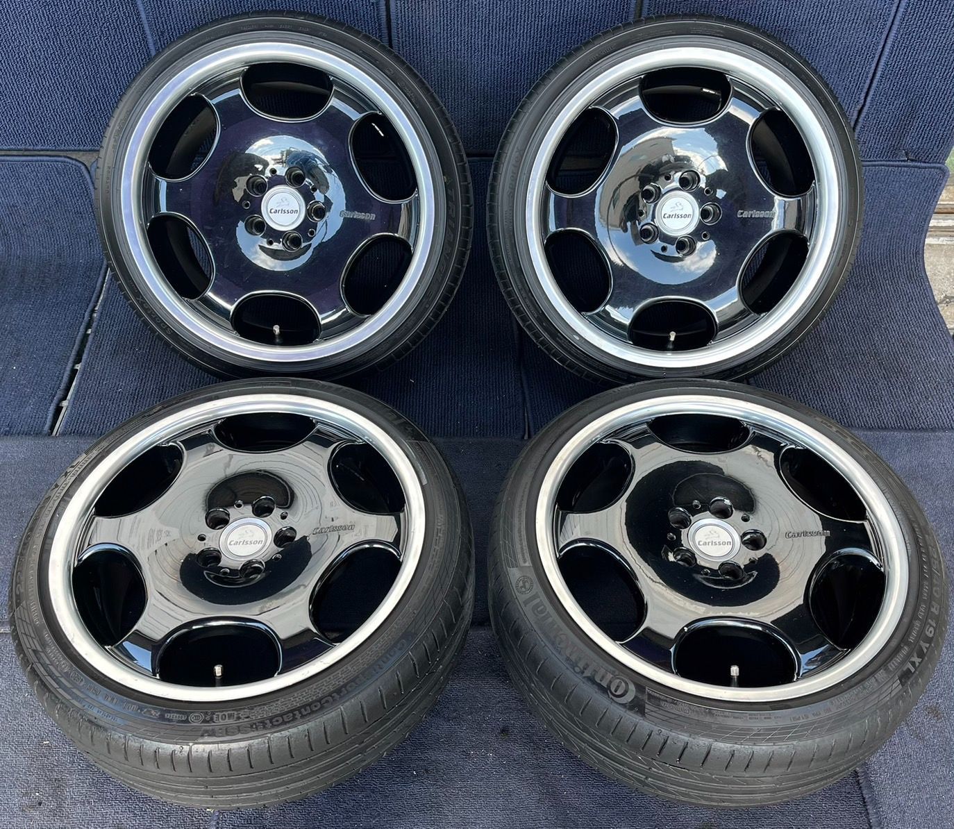 カールソン 1/5 18x7.5J +50 PCD100/5H 225/40歪み割れはありません ...