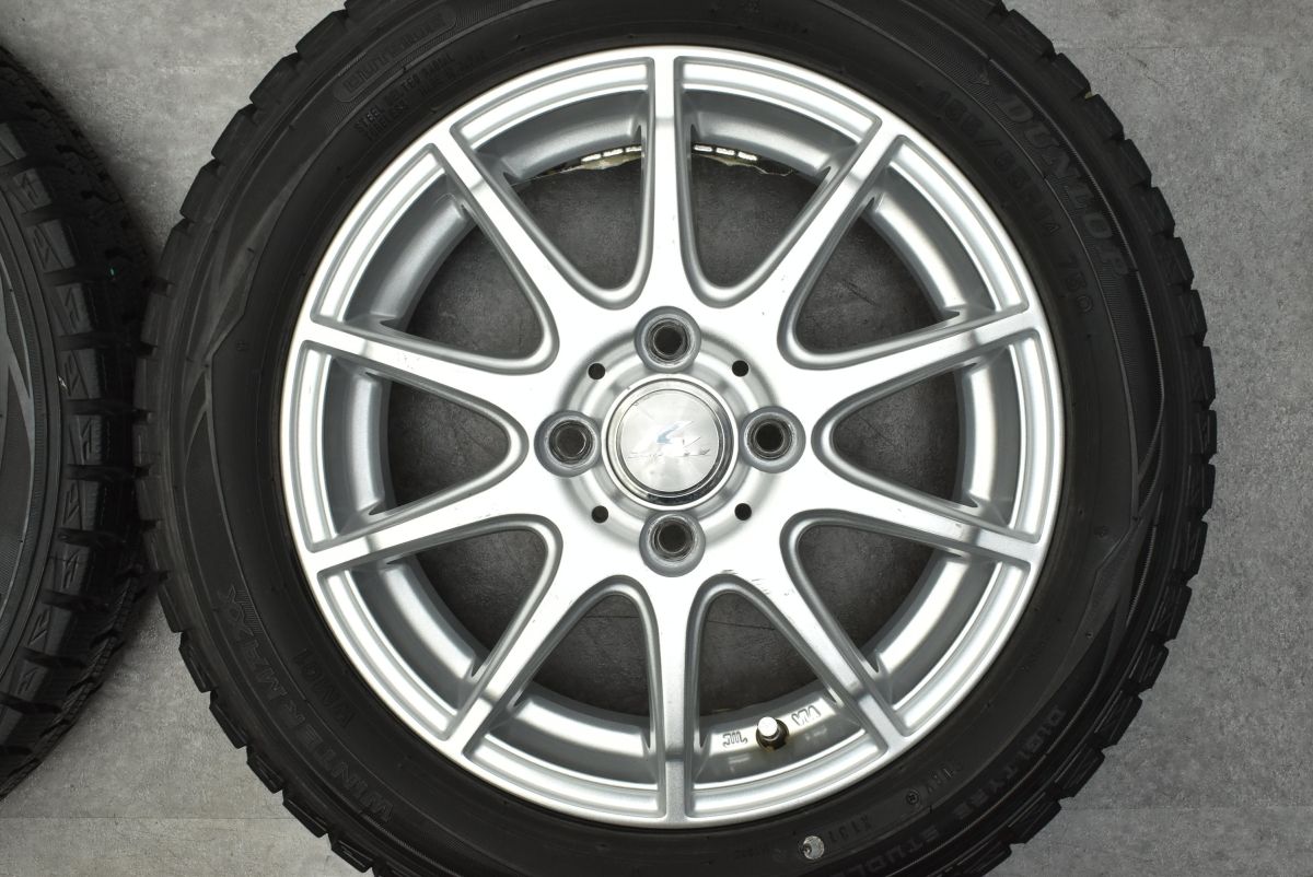 【軽自動車サイズ】Weds KRAIT II 14in 4.5J +45 PCD100 ダンロップ ウィンターマックス WM01 155/65R14 N-BOX ワゴンR タント ムーブ