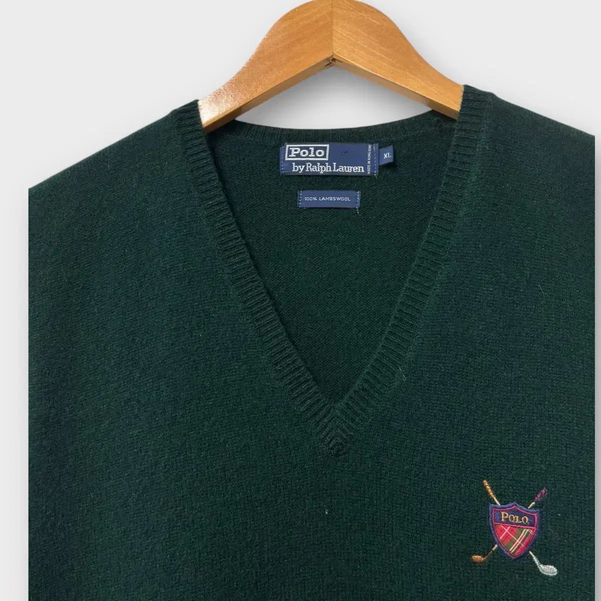 ポロ Ralph Lauren ラルフローレン ウールニット ベスト L ー XL
