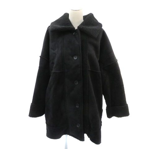 リトルニューヨーク　カールドノヒュー　リアルムートンコート　ロング　羊革　XS KARL DONOGHUE カールドノヒュー ムートン コート ・S グレー