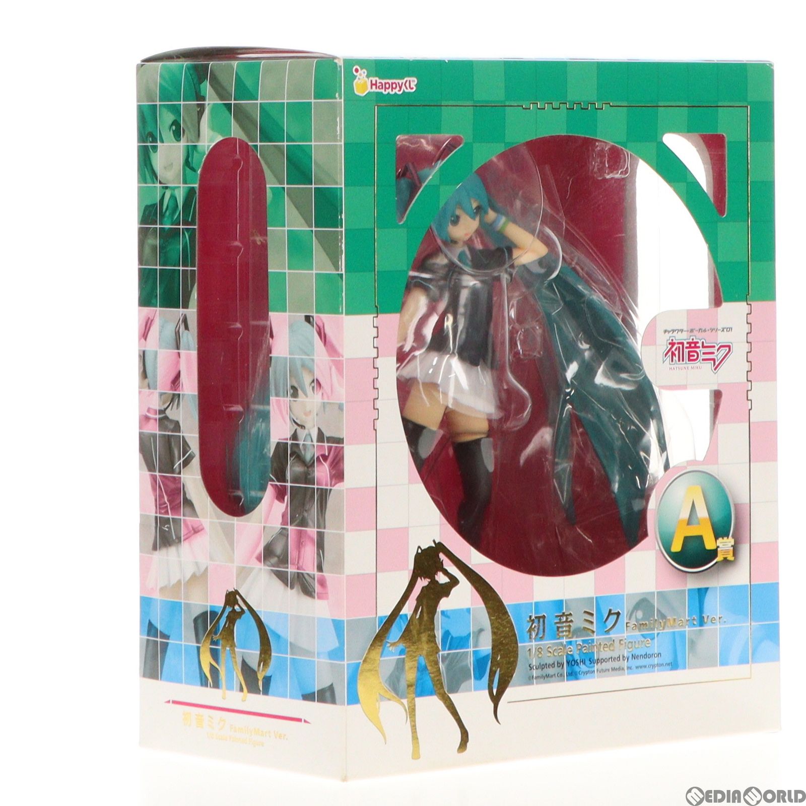 ファミリーマート限定 A賞 初音ミク FamilyMart Ver. 1/8 スケールフィギュア Happyくじ 初音ミク 2012 キャラクター・ボーカル・シリーズ01 初音ミク プライズ サニーサイドアップ 初音ミク FamilyMart Ver.