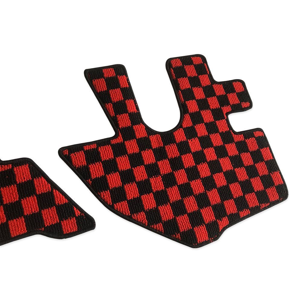 07エルフ タイタン アトラス コンドル 標準 フロアマット フロント 赤x 