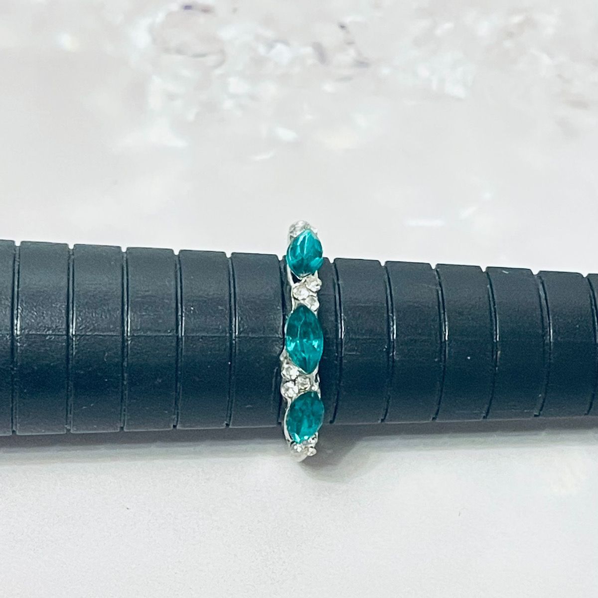 グリーンストーン ゴールドリング#13 r02：グリーン ストーン 指輪 リング シルバー ゴールド ファッション