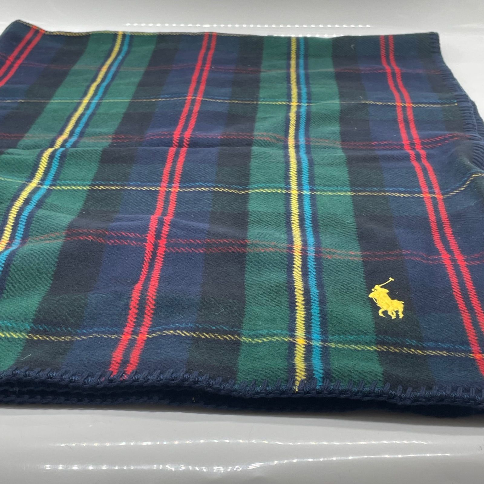 寝具 KO3334□ラルフローレン コットン100% ブランケット ひざ掛け