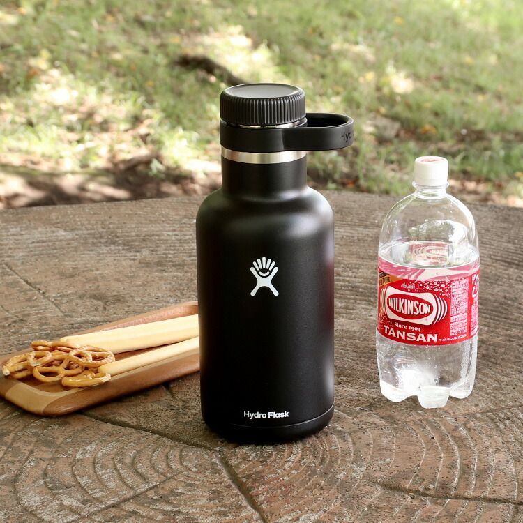 ハイドロフラスク グロウラー ブラック 64oz 1.9L Hydro Flask Growler 水筒 保温 保冷