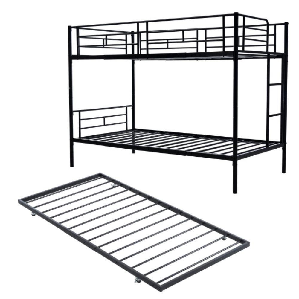 【ブラック】二段ベッド 3段ベッド パイプベッド 耐震 ベッド シングル 社員寮 ブラック】二段ベッド 3段ベッド パイプベッド 耐震 ベッド シングル