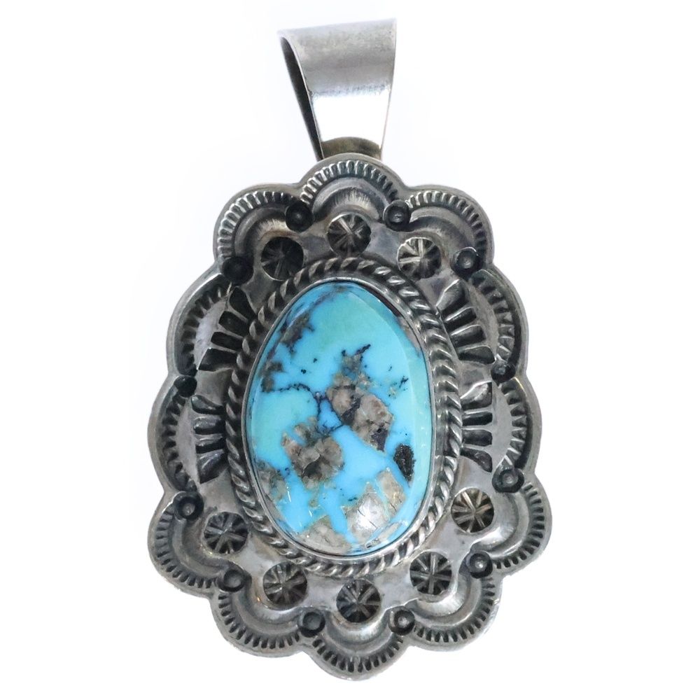 INDIAN JEWELRY インディアンジュエリー Sunshine Reeves サンシャインリーブス ターコイズ ペンダント ネックレストップ シルバー