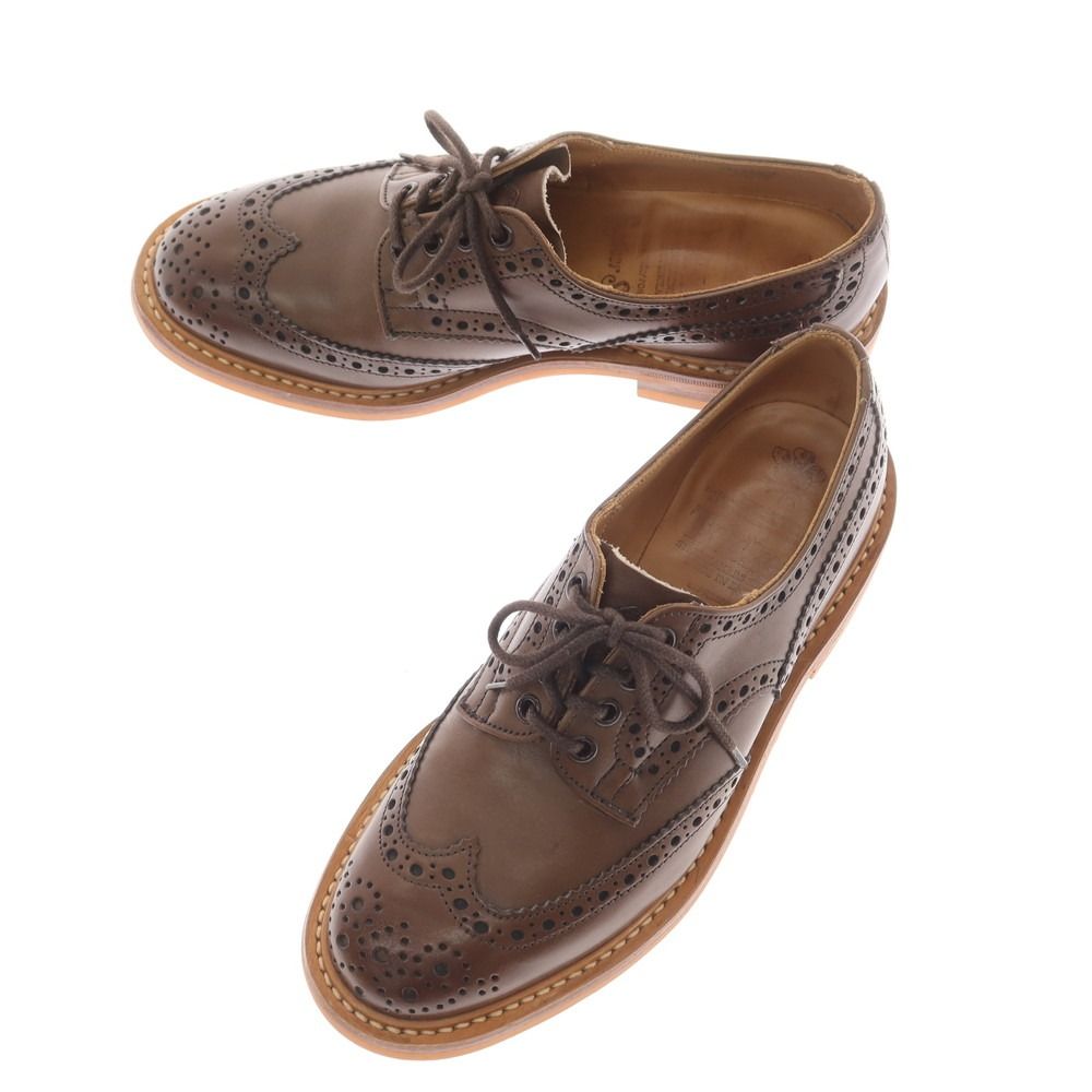 トリッカーズ Tricker s BOURTON M7292 ウイングチップ ドレスシューズ ブラウン サイズ6 Fitting5 メンズ