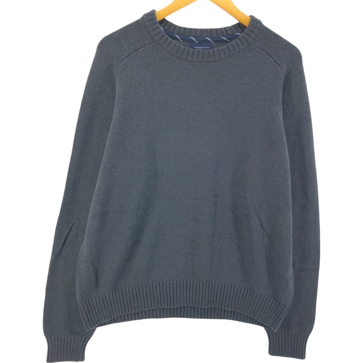 古着 ランズエンド LAND'S END コットンニットセーター メンズL相当/eaa449728