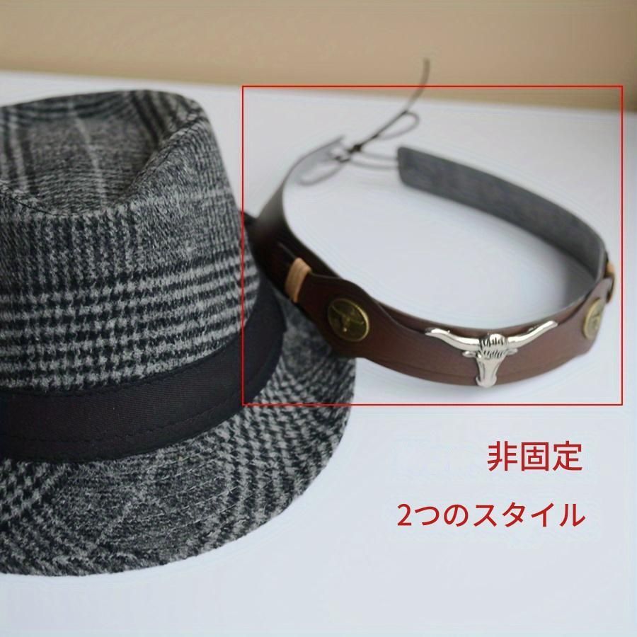 ハット メンズハット 帽子 ウエスタンスタイル ジャズ シルクハット カウボーイハット カップル スタイルハット プレゼント 春秋冬 80%ポリエステル 20%コットン チェック柄 おしゃれ 紳士 60代 70代 男性 ブラック カーキ