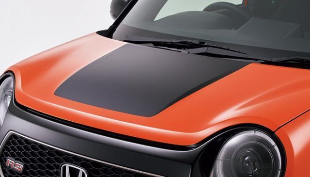 HONDA ホンダ 純正 デカール フード 艶消しブラック 08F30-T4G-C00E honda純正 ホンダ純正 NONE N-ONE Nワン エヌワン JG3 JG4 ステッカー おしゃれ エクステリア 車用品 カー用品 車 部品 外装 パーツ ポイ