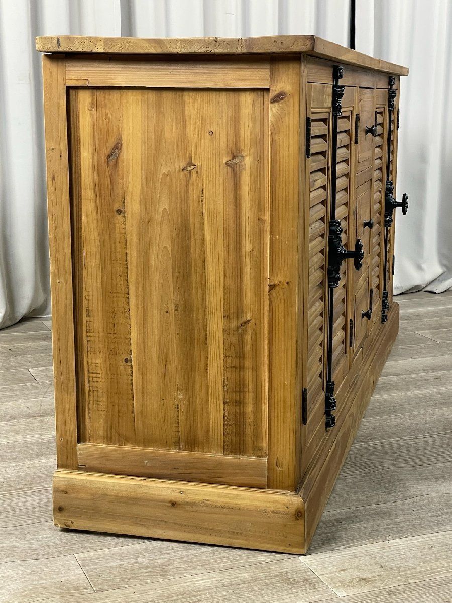 クラッシュゲートルーチェ2 杉古杉サイドボードキャビネットノット