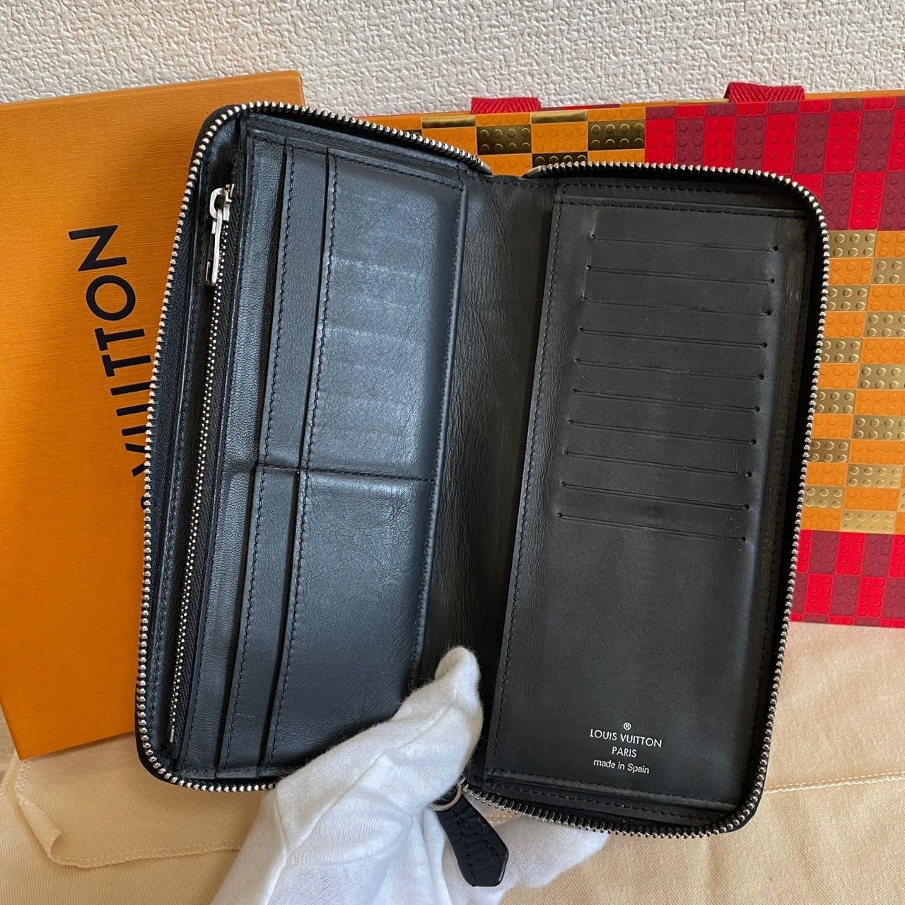 極美品】 ルイヴィトン 長財布 トリヨン アンプラント ヴェルティカル